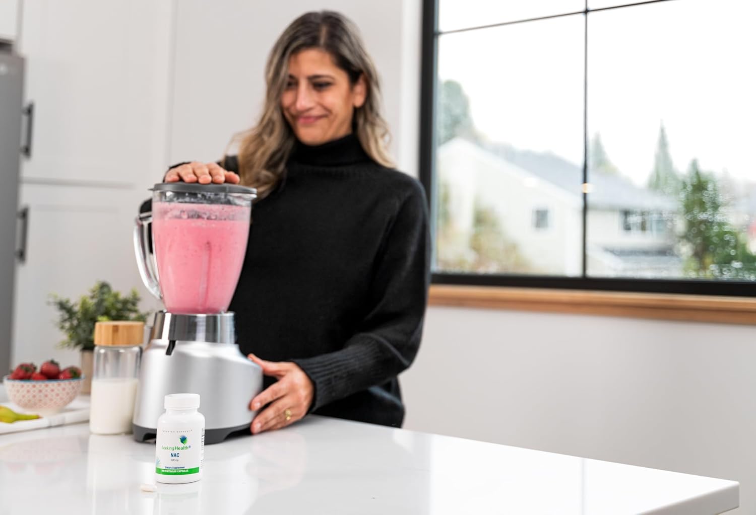 Seeking Health N-Acetyl-L-Cysteine 500mg Capsules - Powerful Detox Support - 90 Easy-to-Swallow Capsules - Allergen-Free