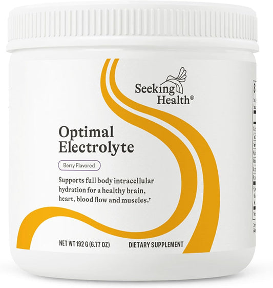 Seeking Health Optimal Electrolyte Powder - Berry Flavor - Energy & Endurance Support - Hydration & Muscle Health - Vegan/Vegetarian - 30 Servings