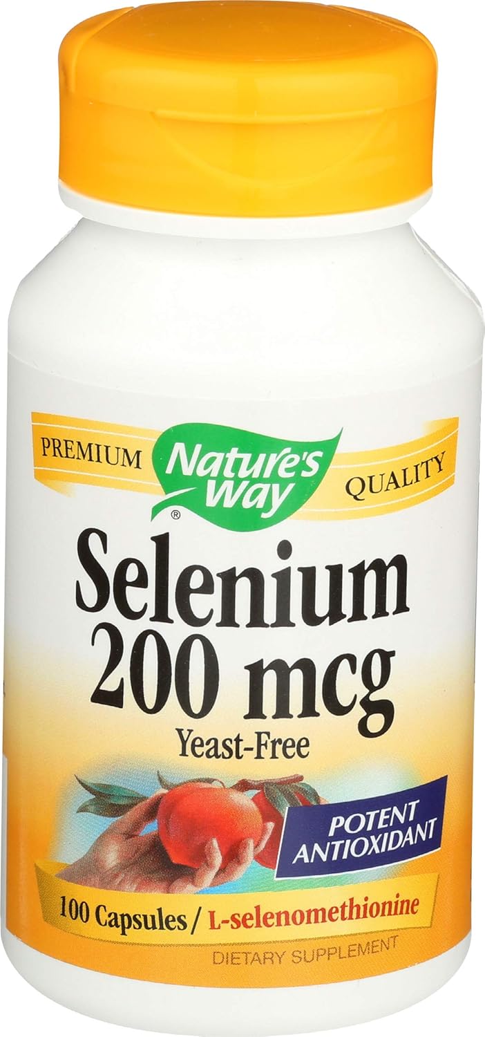Selenium 200mcg Capsules for Immune Support - 100 Count by Nature's Way