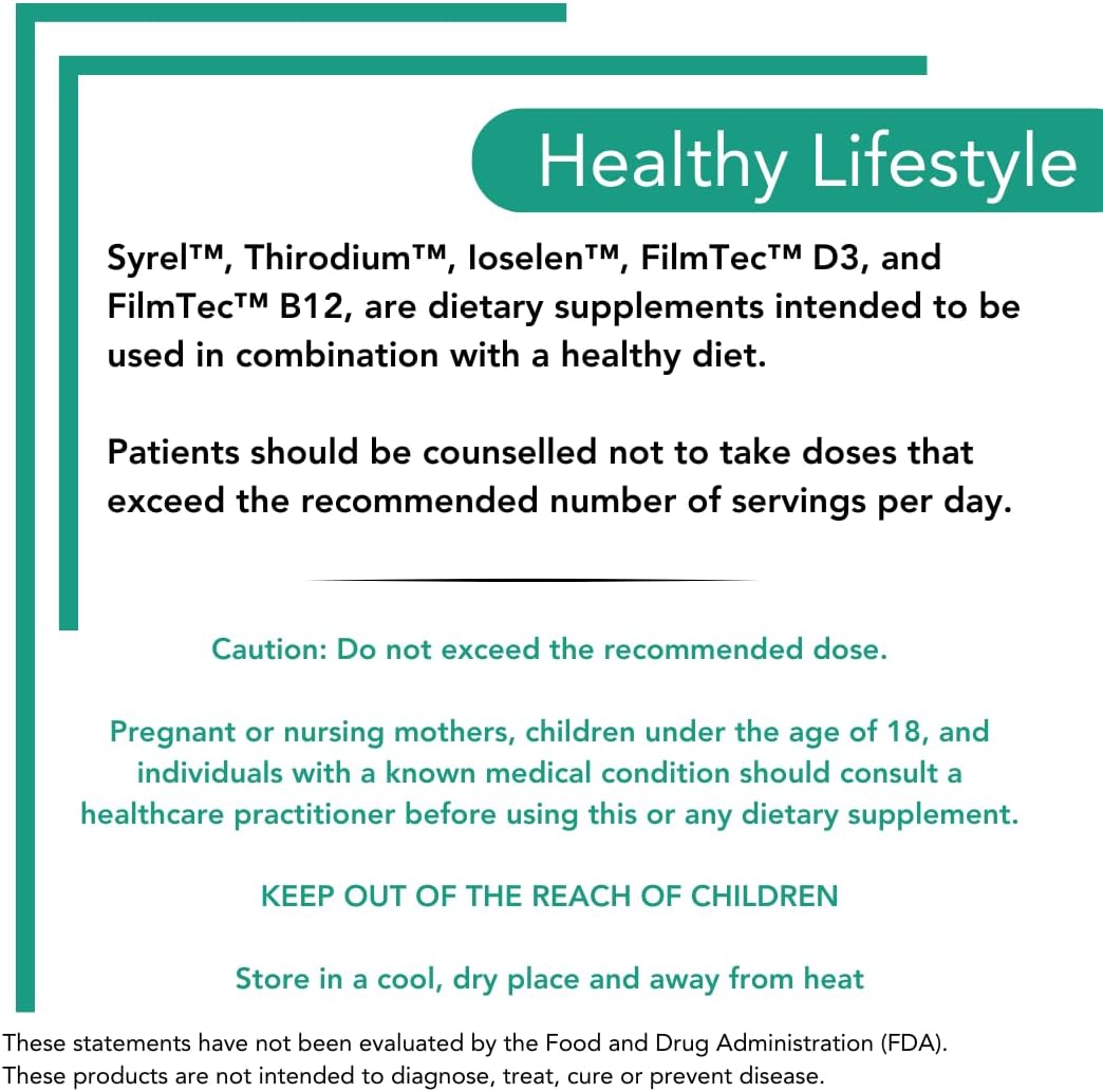 Selenium and BioPerine Thyroid Support Supplement - 30 Soft-Gel Capsules - Gluten-Free, Lactose-Free, Non-GMO - Enhanced Absorption