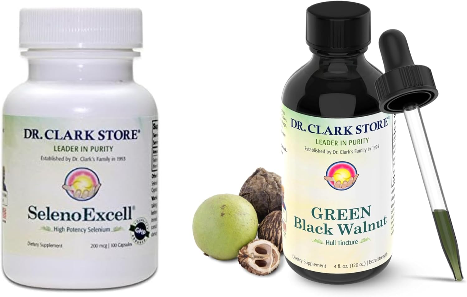 SelenoExcell Selenium Supplement Capsules with Green Black Walnut - Dr Clark Store