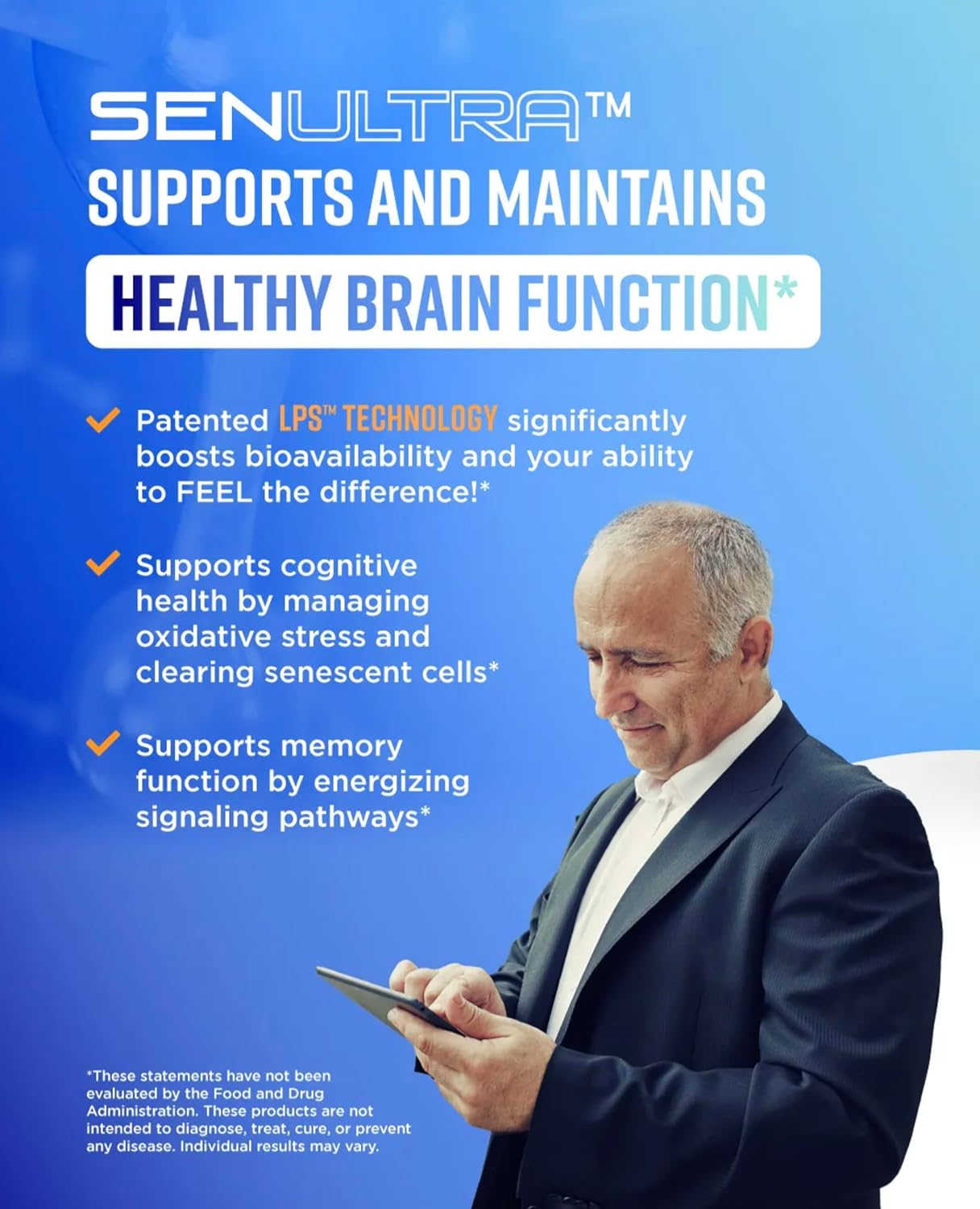 Senescent Cell Clearing Longevity Formula with Fisetin, Curcumin, Quercetin & Beta-Glucan. Supports Cellular & Cognitive Health.