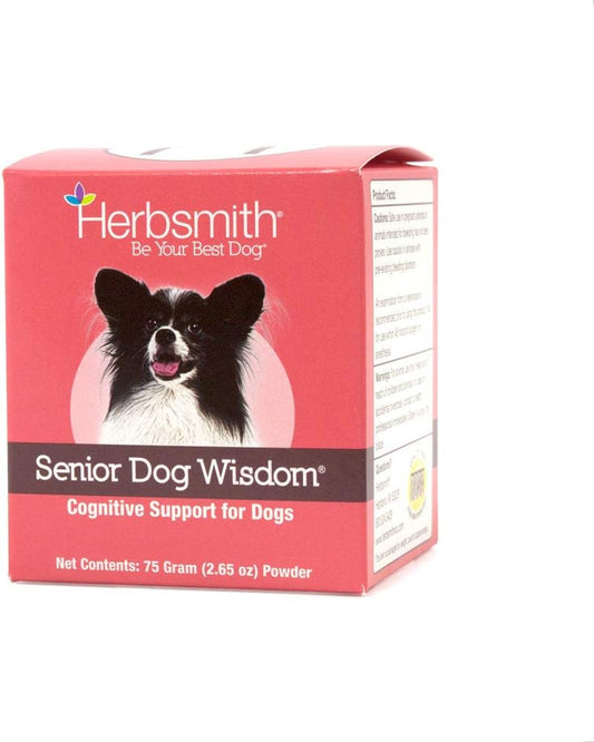 Senior Dog Wisdom Supplement with DHA for Dog Dementia & Brain Health - 75g