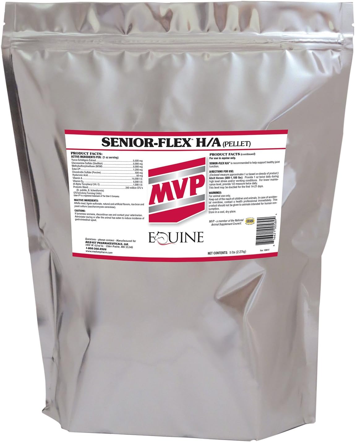 Senior Horse Joint, Immune & Digestive Support Supplement - MVP Senior-Flex H/A (5 lb)