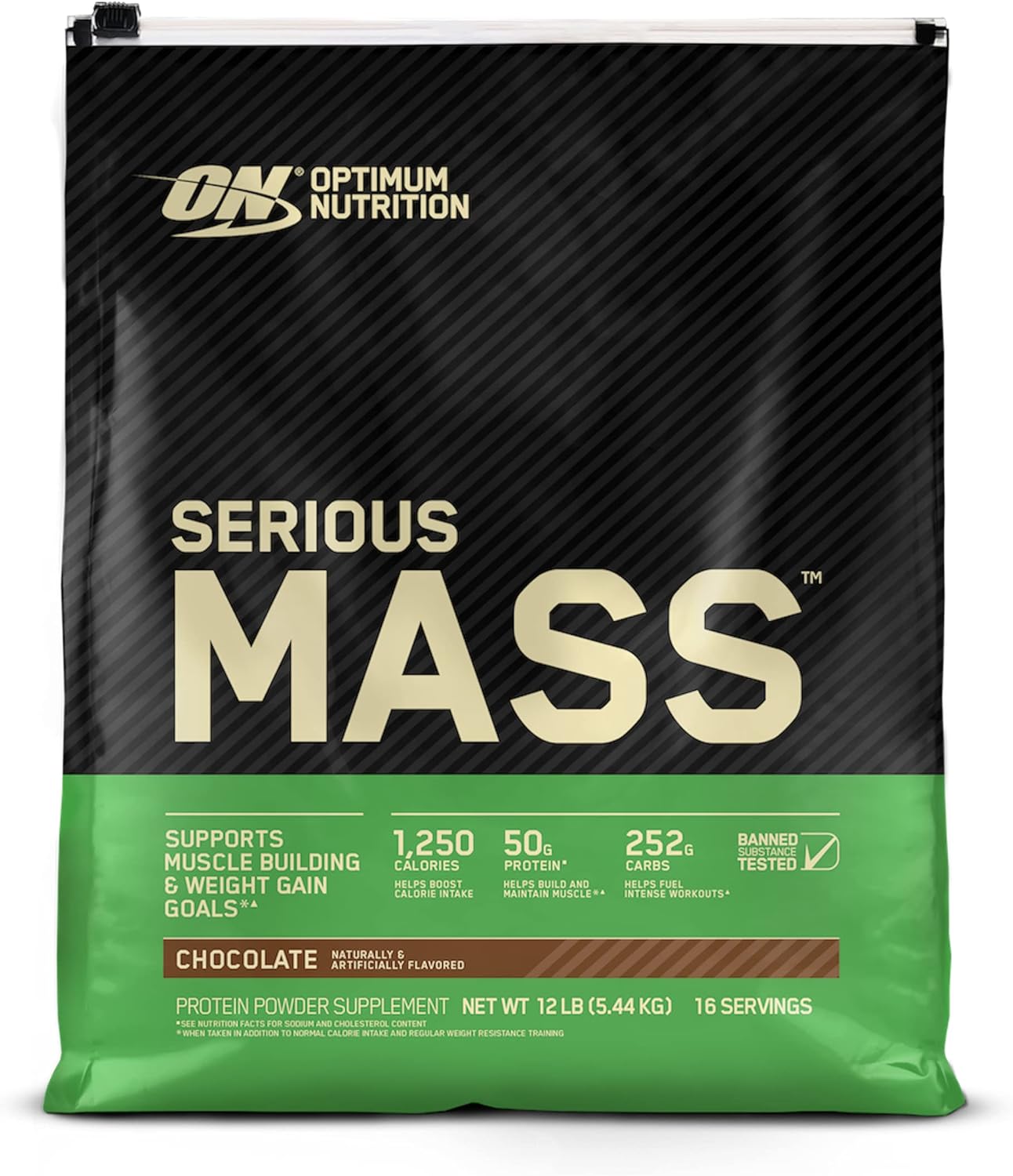 Serious Mass Weight Gainer & Gold Standard Whey Protein Powder Bundle - Double Rich Chocolate - 5 lb (Packaging May Vary)