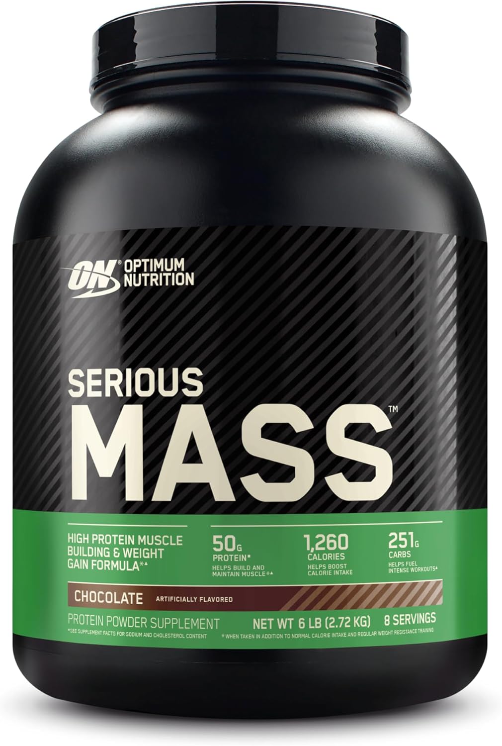Serious Mass Weight Gainer Protein Powder with Vitamin C & Zinc, Creatine, Chocolate Flavor - 6lb Pack
