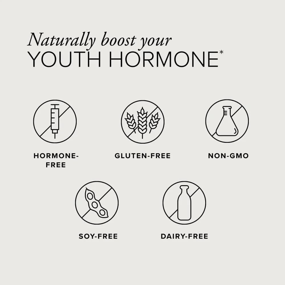 Serovital Advanced Women's Anti-Aging HGH Supplement - Skin Benefits, Energy, Sleep - 30 Servings