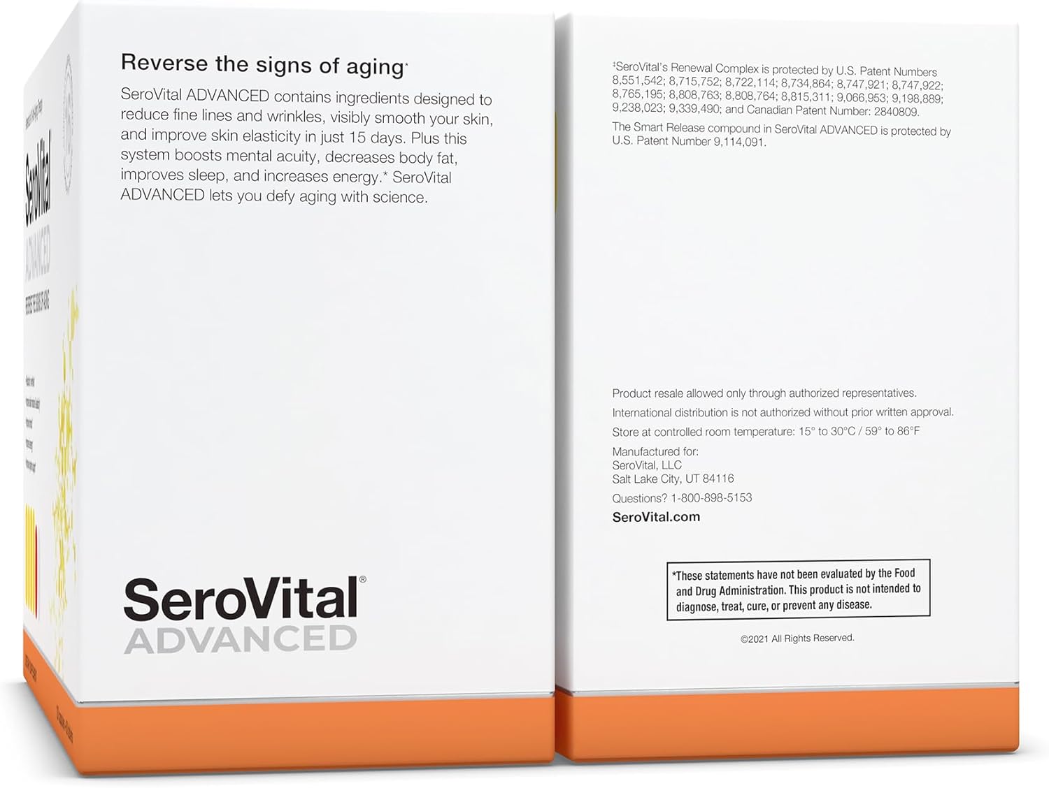 Serovital Advanced Women's Anti-Aging HGH Supplement - Skin Benefits, Energy, Sleep - 30 Servings