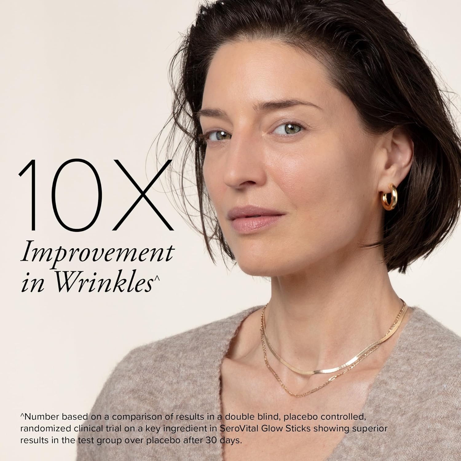 Serovital Glow Sticks Anti-Aging Powder with Ceramides and Hyaluronic Acid, Enhance Skin in 30 Days, 28 Ct.