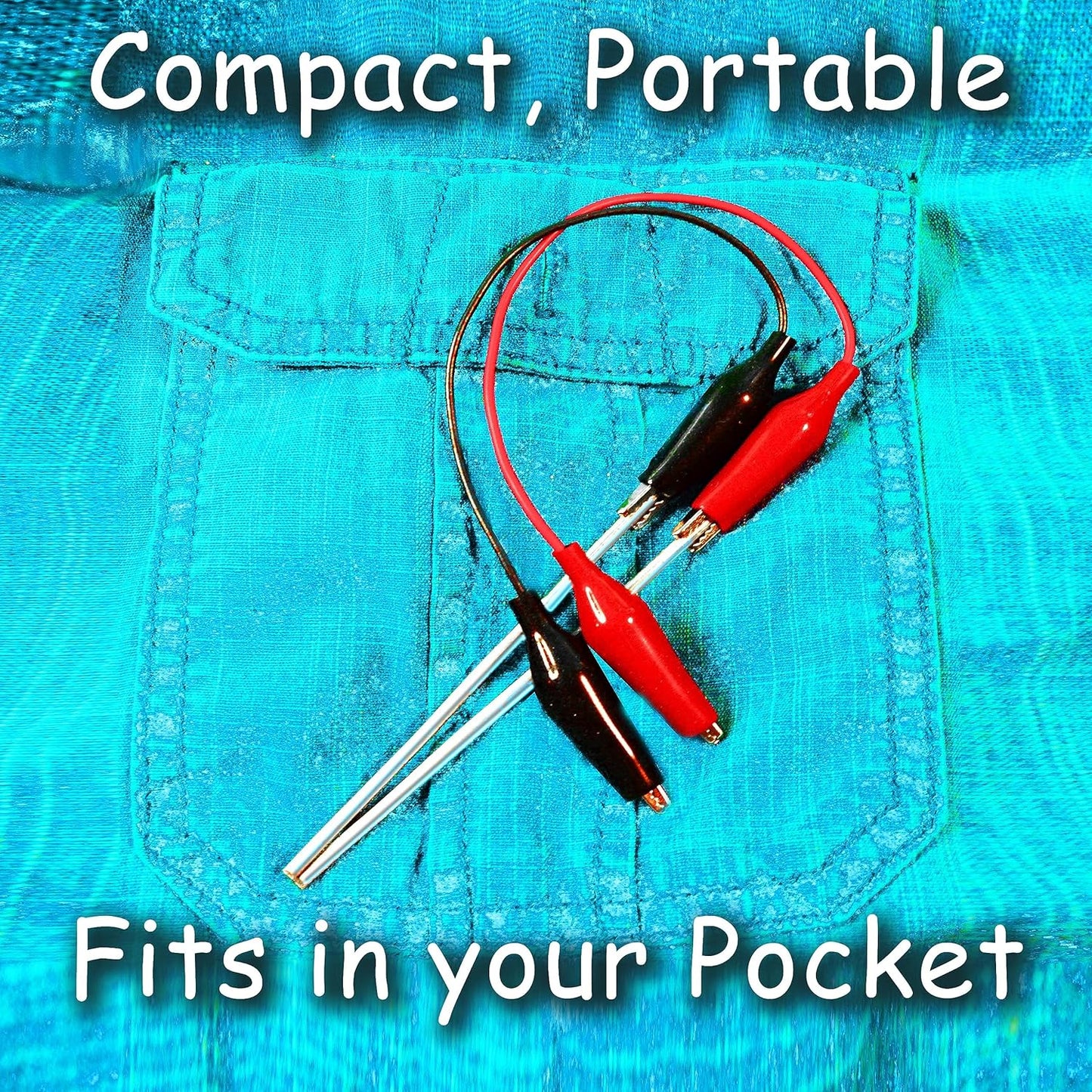 Set of (2) 99.99% Pure 12-Gauge Colloidal Silver Generator Rods + Mini/Travel Kit
