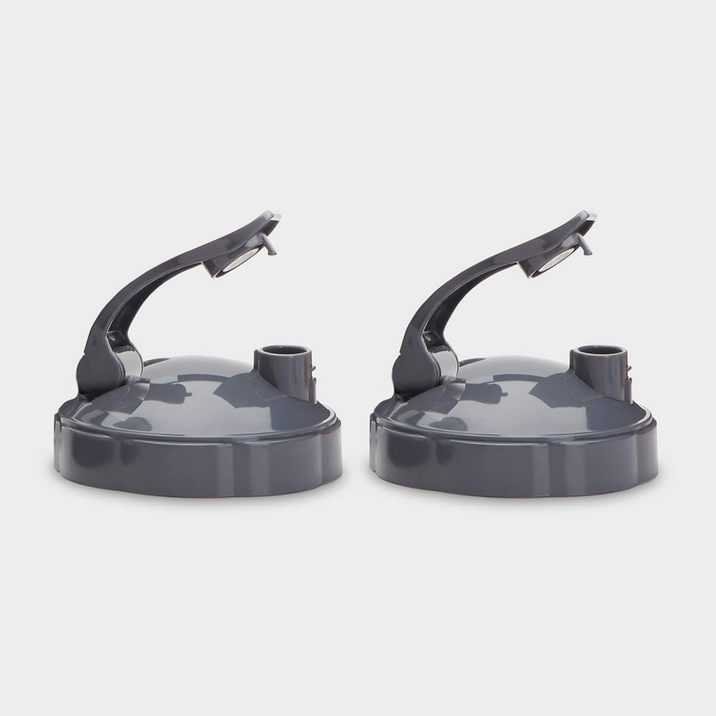 Set of 2 NutriBullet Gray Flip Top To-Go Lids, 0.25 lbs