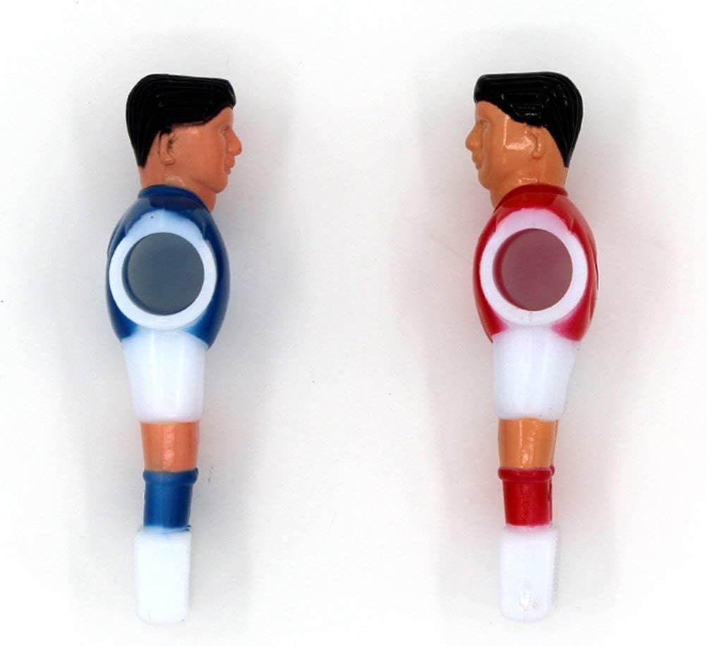 Set of 4 Phinacan Foosball Men Replacement Players for Soccer Table - Red and Blue Foosball Parts