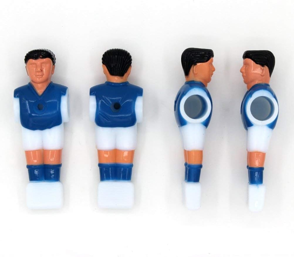 Set of 4 Phinacan Foosball Men Replacement Players for Soccer Table - Red and Blue Foosball Parts