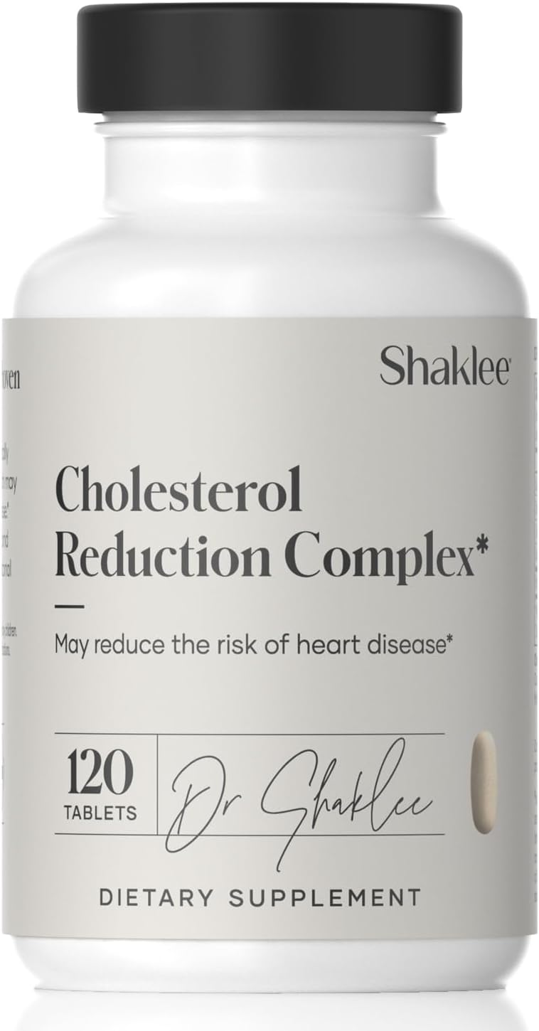 Shaklee Cholesterol Complex: Plant-Based Cardiovascular Wellness Supplement - 120 Tablets