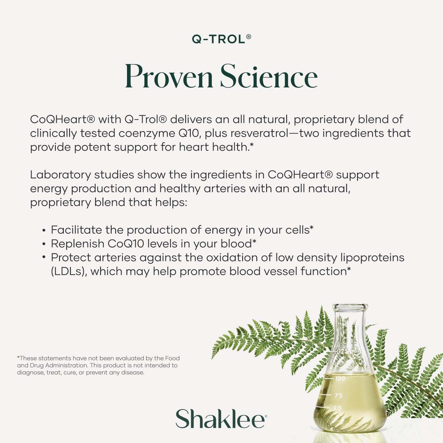 Shaklee CoQHeart® Softgels with Q-Trol® for Heart Health - CoQ10 and Resveratrol Blend - Boosts Energy and Supports Blood Vessels - 30 Count
