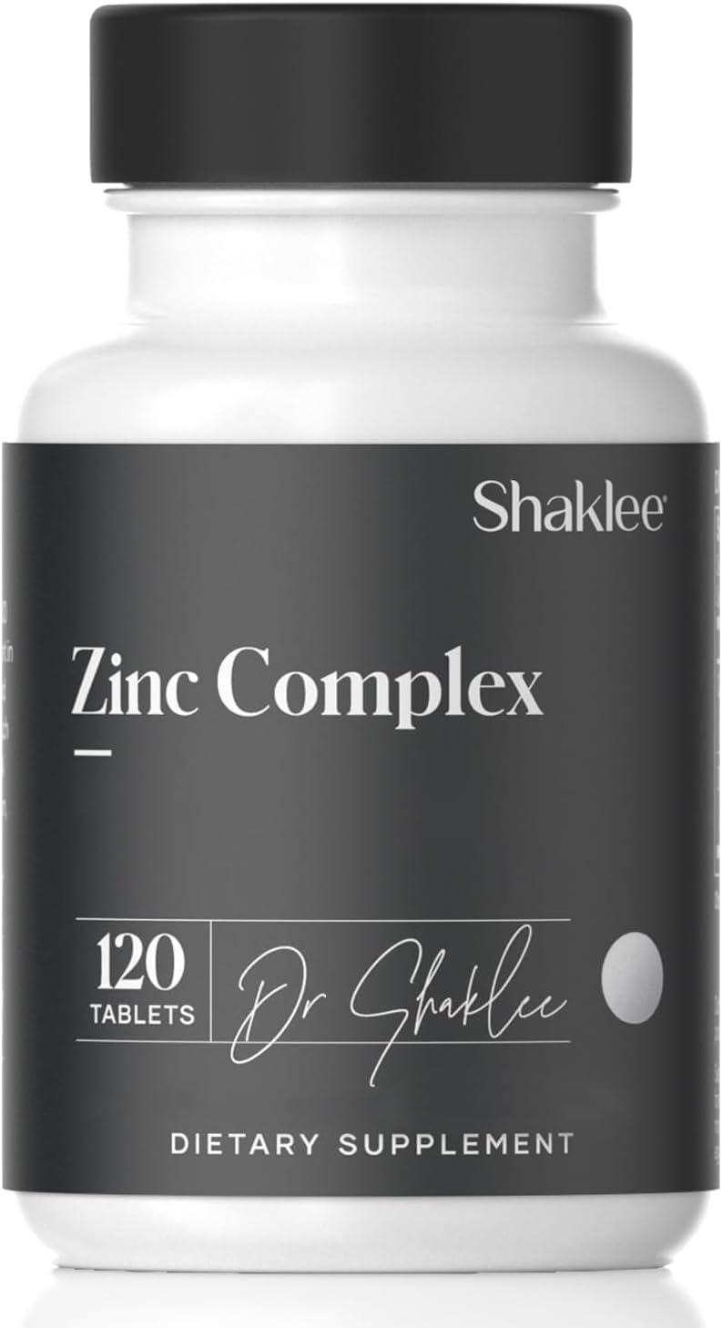Shaklee Zinc Complex 120 Tablets - Enhances Enzyme Activity and Protein Synthesis