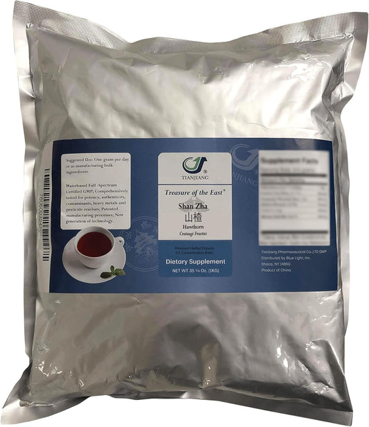 Shan Zha Hawthorn Extract Powder - 3:1 Concentrated Herbal Supplement (1kg)