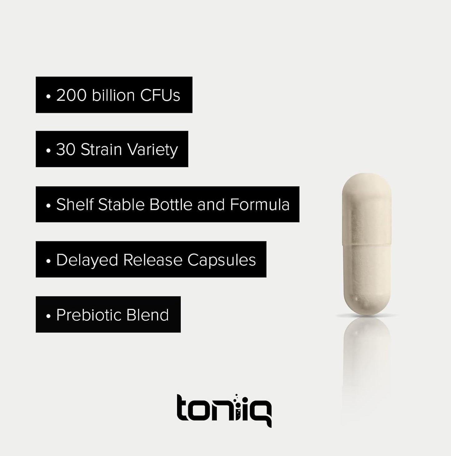 Shelf-Stable Probiotic Supplement with 30 Third-Party Tested Strains - 200 Billion CFU Formula with Prebiotic Blend - Extended Release Capsules