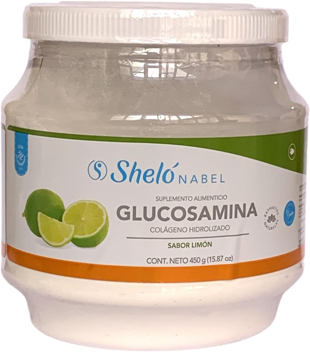 Shelo Nabel Key Lime Flavored Hydrolyzed Collagen with Glucosamine 15.87oz