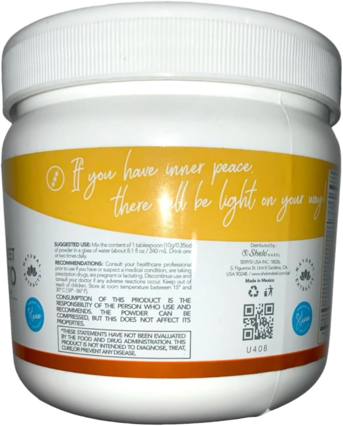 Shelo Nabel Wild Sweet Potato Soy Isoflavones Powder Mix 250g with Chai Apple Cinnamon Flavors - White