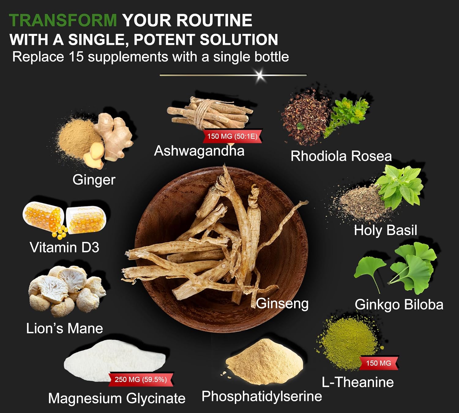 Shilajit Ashwagandha Gummies and Magnesium Calm Supplement Combo