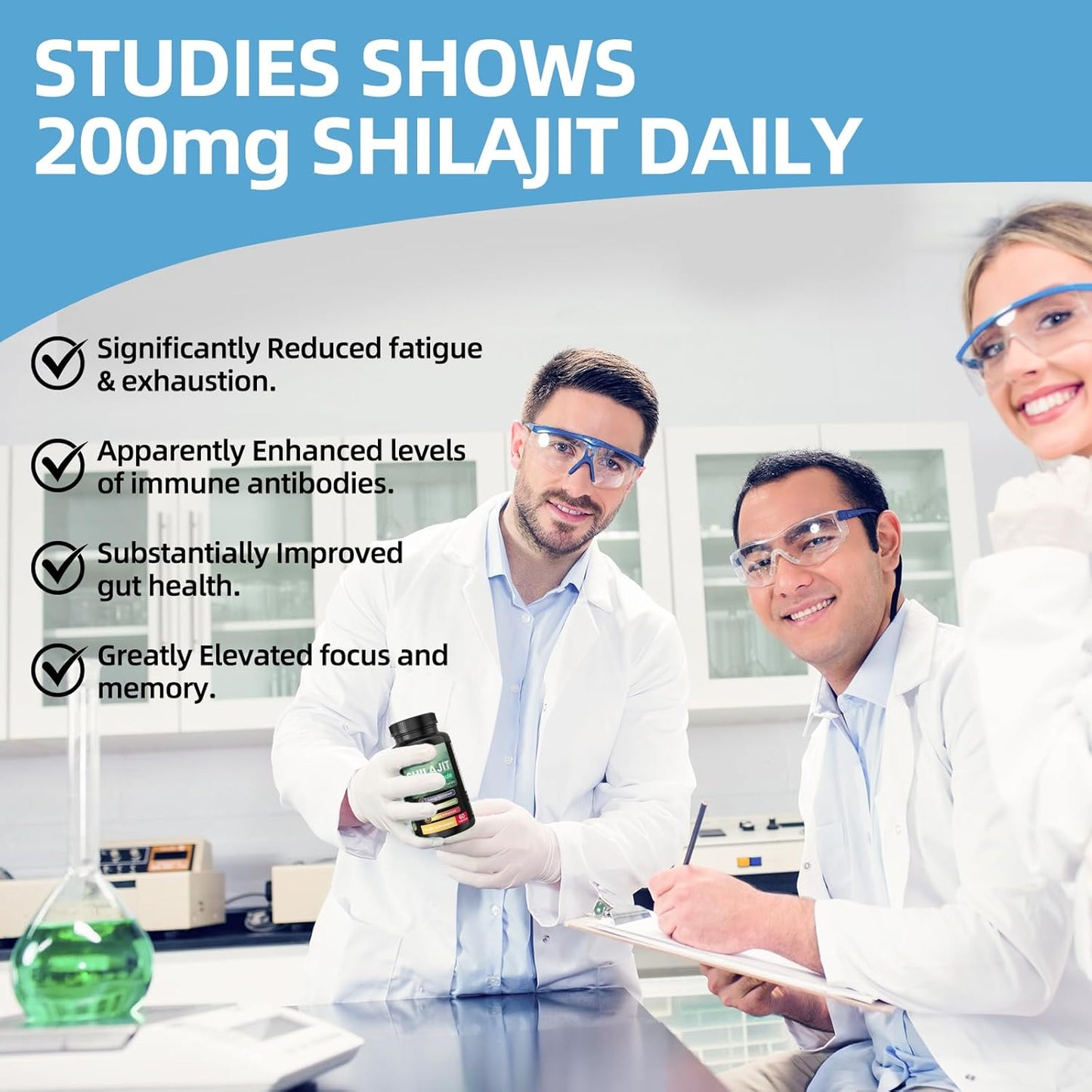 Shilajit Capsules with Fulvic Acid & Minerals for Energy Boost and Immune Health
