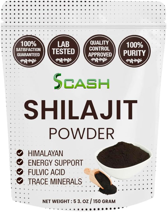 Shilajit Dry Extract Powder - 600 Servings, 5.3oz / 150g - Pure Himalayan Mineral with Fulvic Acid - Energy Supplement with Fulvic Minerals