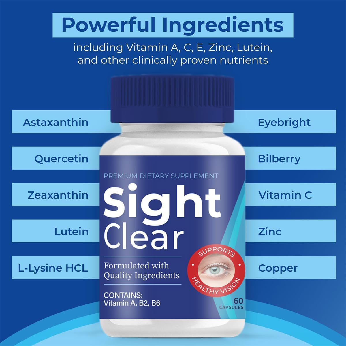 Sight-Clear Capsules - Vitamin Supplement for Clearer Vision (1 PC)