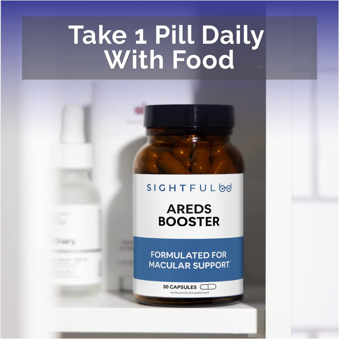 Sightful AREDS 2 Alternative with Resveratrol, Quercetin, & Green Tea Extract | Antioxidant Supplement for Eye Health | 30 Capsules