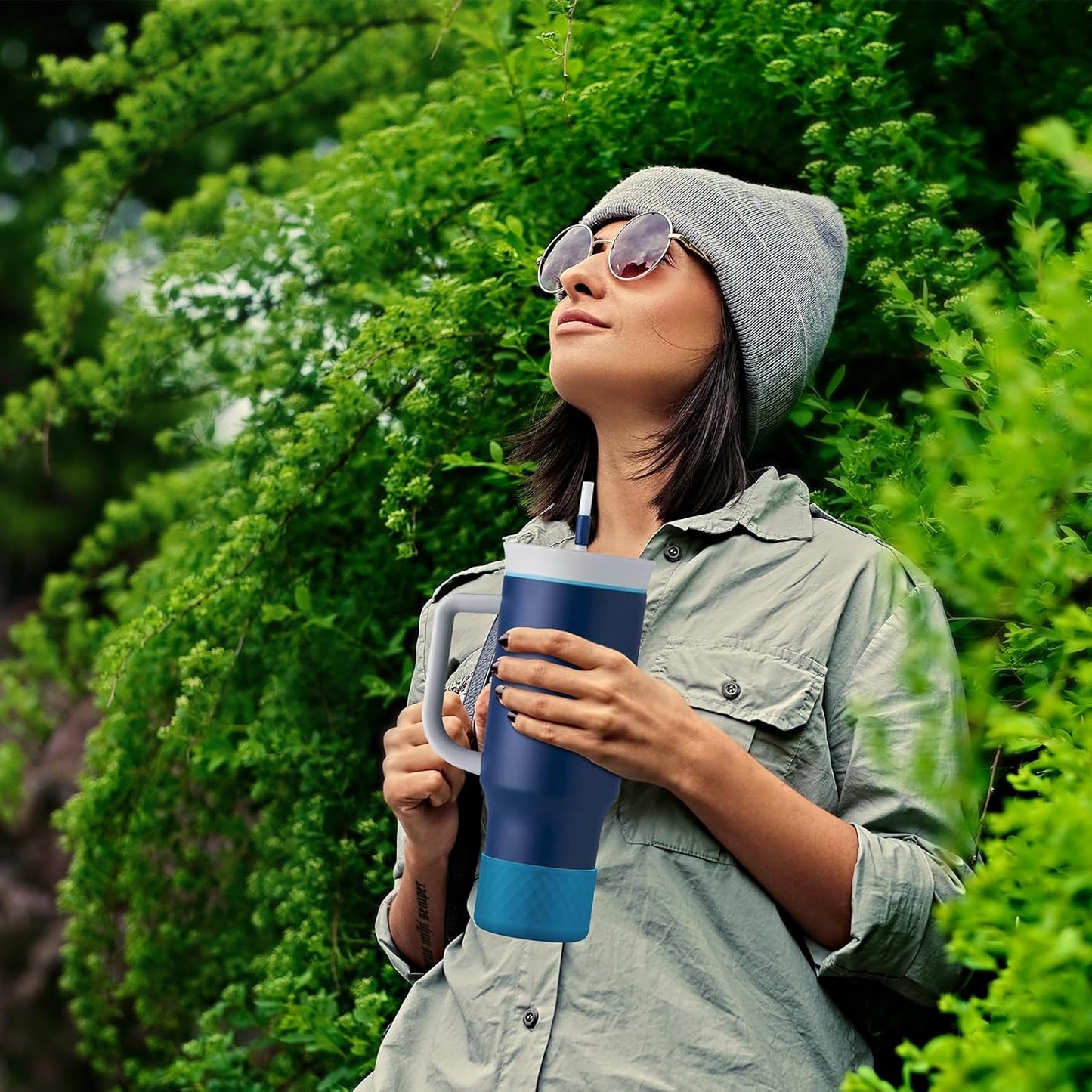 Silicone Boot for Owala 40 oz & 24 oz Insulated Tumbler - Anti-Slip Sleeve, BPA-Free & Dishwasher Safe