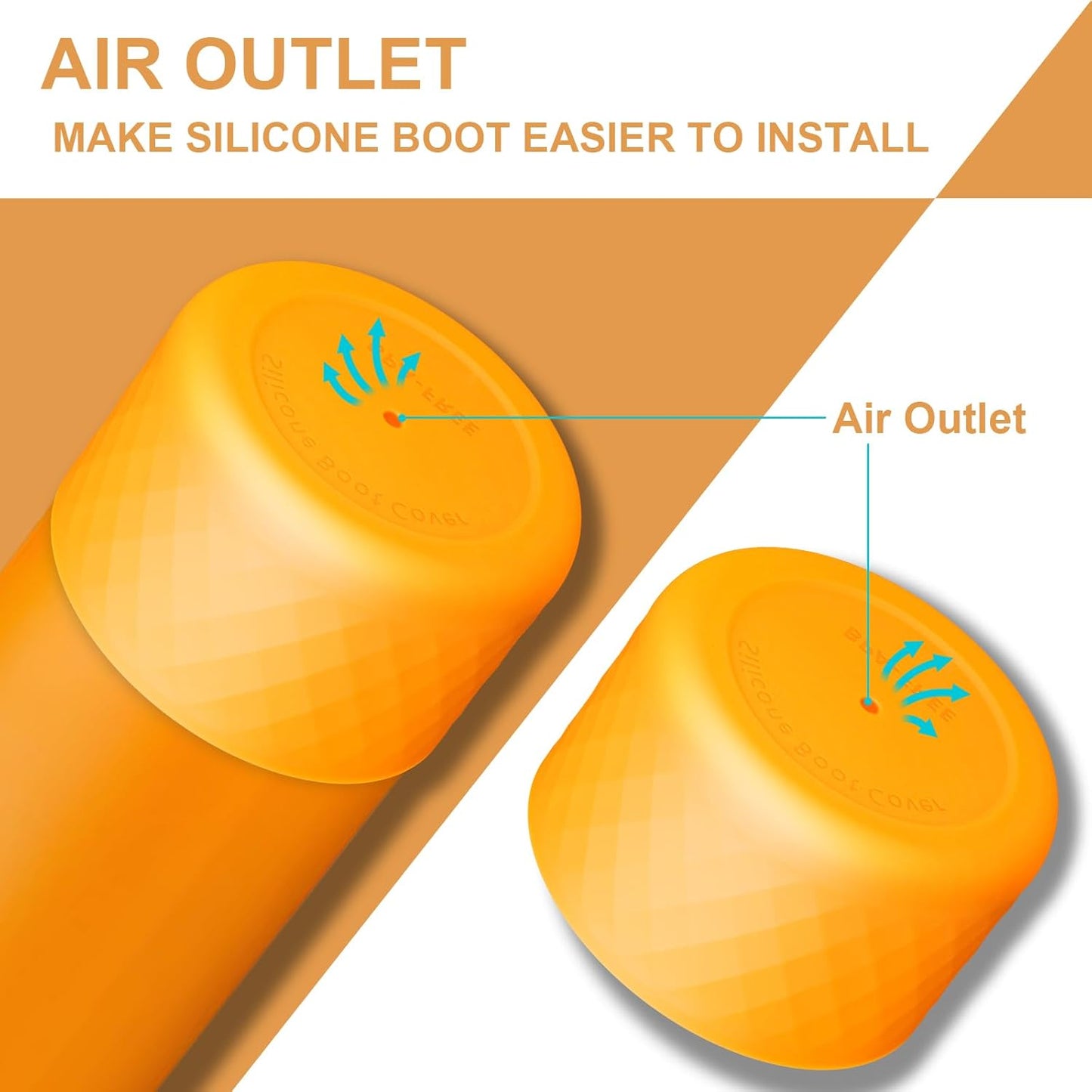 Silicone Boot for Owala Water Bottle - Anti-Slip Sleeve for 24 oz, 32 oz, 40 oz Stainless Steel Bottles