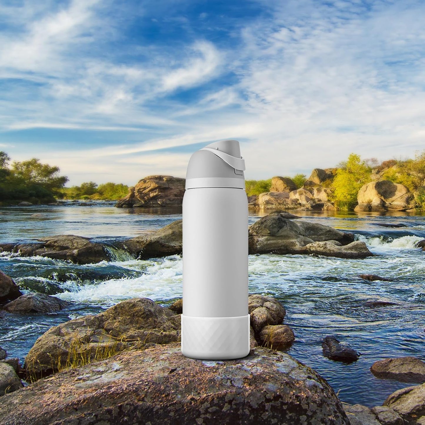 Silicone Boot for Owala Water Bottle 24 oz 32 oz 40 oz - Anti-Slip Protective Sleeve for FreeSip/Twist/Flip Stainless Steel Water Bottles