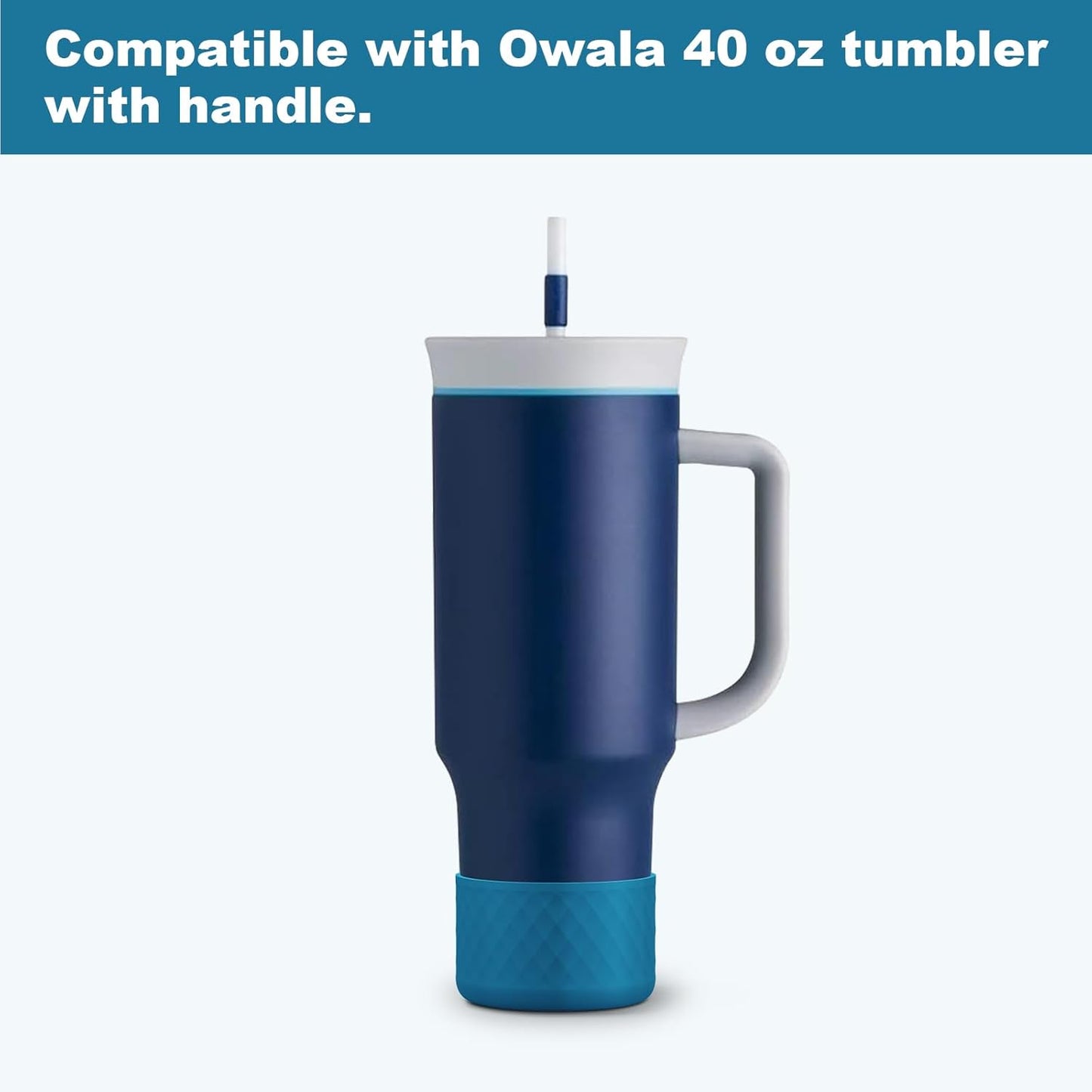 Silicone Protective Sleeve for Owala 40 oz Tumbler with Handle - Anti-Slip Boot for Insulated Travel Tumbler