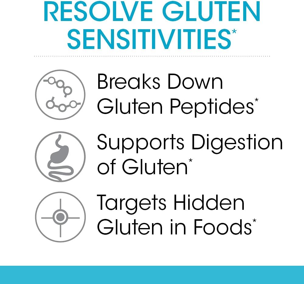 Silver Fern Gluten Comfort with Tolerase G - 60 Capsules - Digestive Enzyme for Breaking Down Gluten Protein