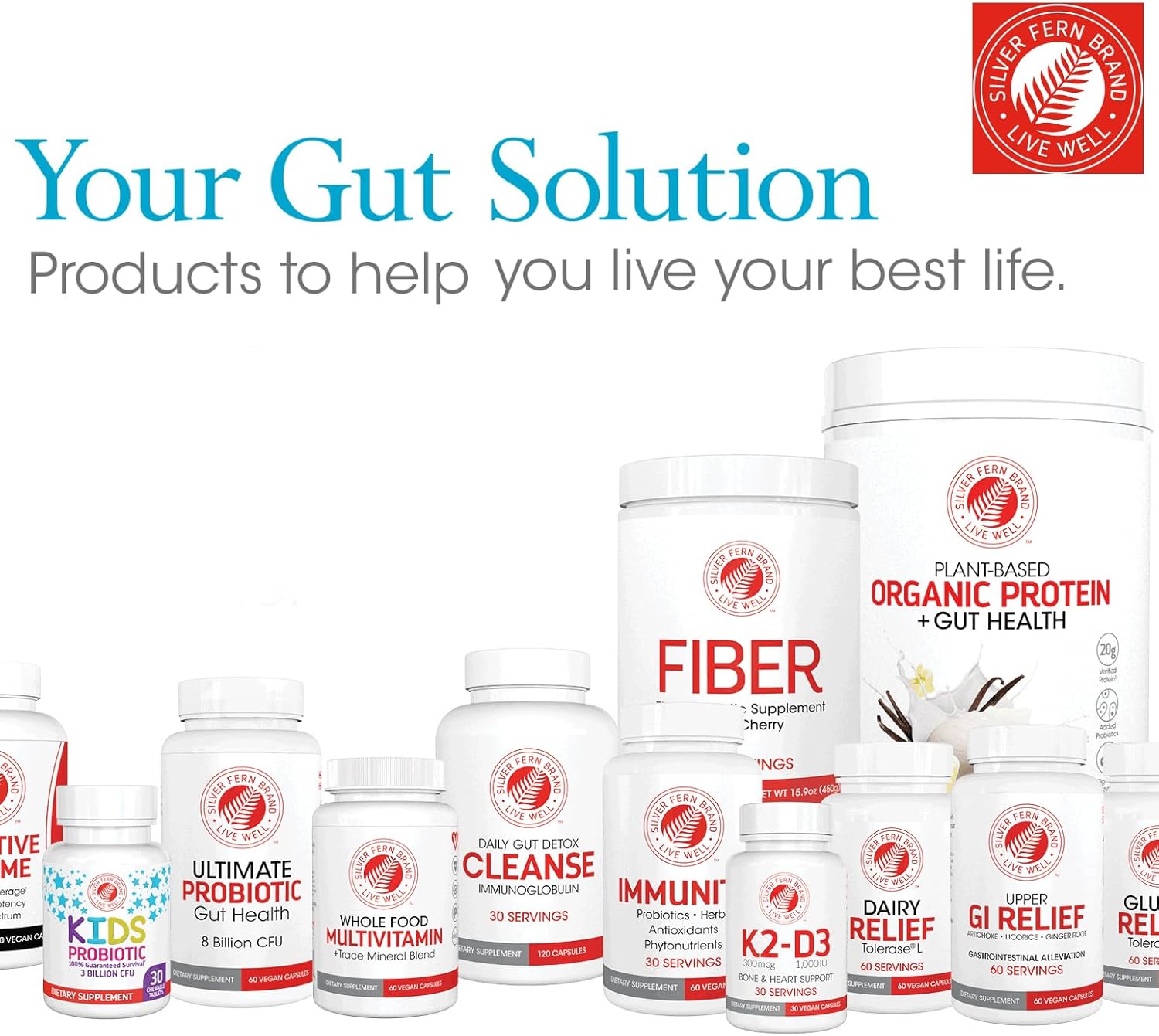 Silver Fern Gluten Comfort with Tolerase G - 60 Capsules - Digestive Enzyme for Breaking Down Gluten Protein