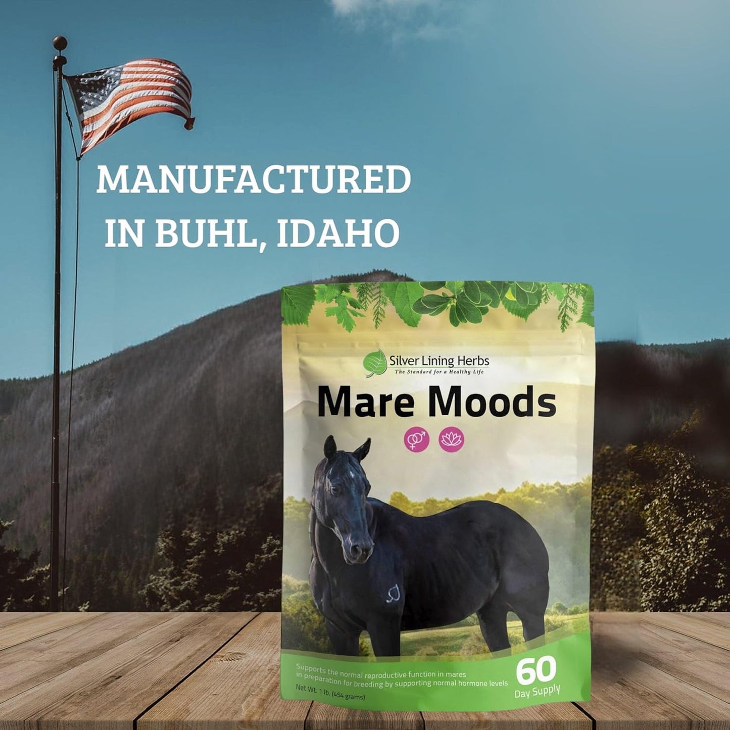 Silver Lining Herbs MARE Moods 1LB - Natural Herbal Supplement for Balanced Mare Hormones