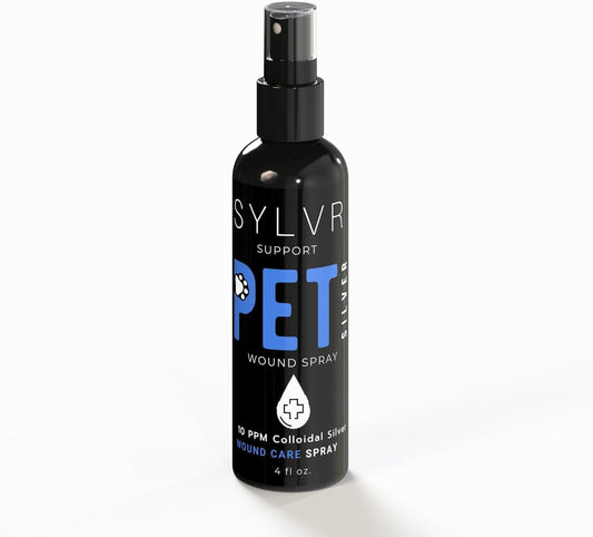 SilverSol Pet Wound & Skin Spray - Colloidal Silver for Dogs & Cats, All Natural, Made in USA (4 oz.)