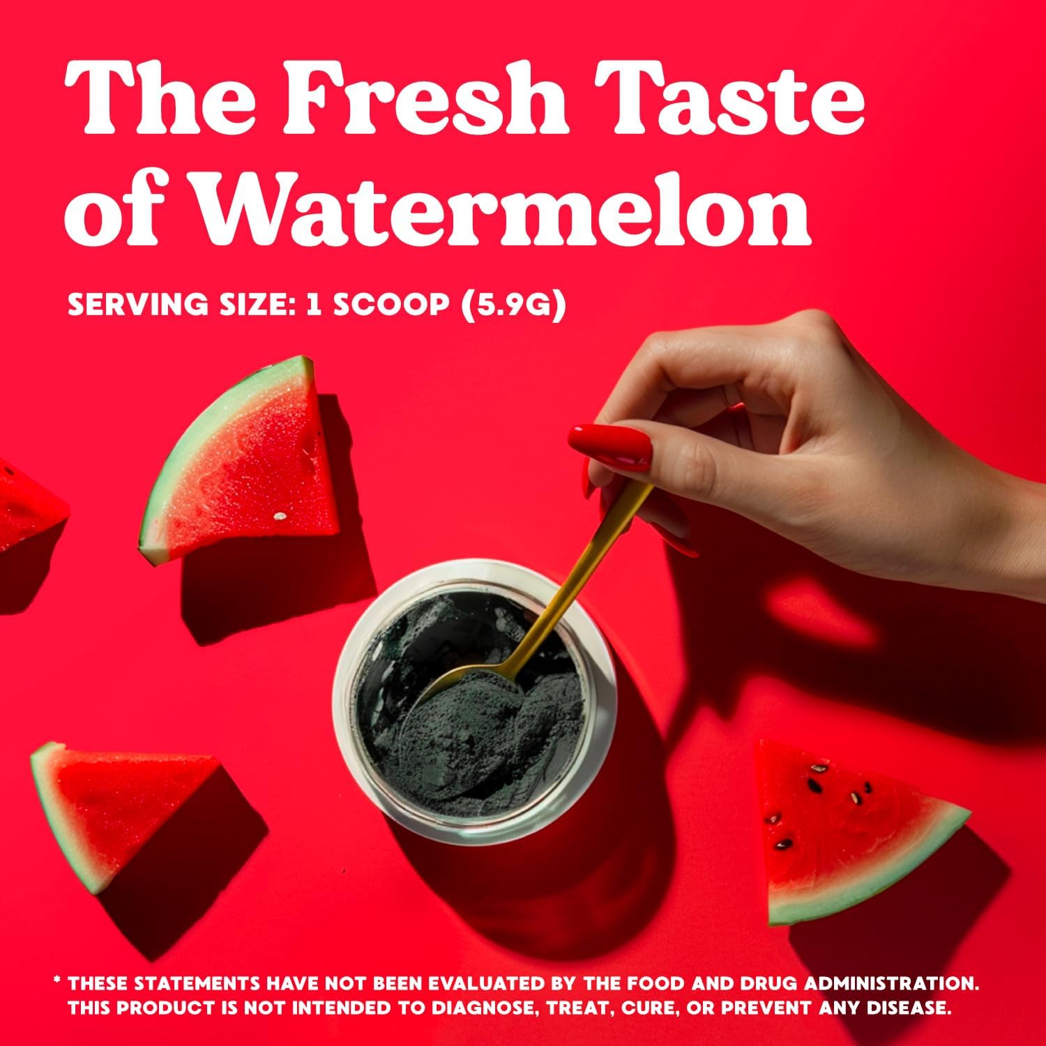 Simply Nature's Promise Daily Greens & Superfood Powder with Collagen, Probiotics - Women's Digestive Health & Bloating Relief - Watermelon - 3 Month Supply