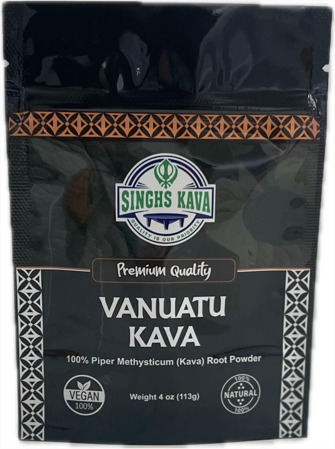 SINGHS 4oz Premium Quality Vanuatu Kava Root Powder - 100% Natural Stress Relief Supplement