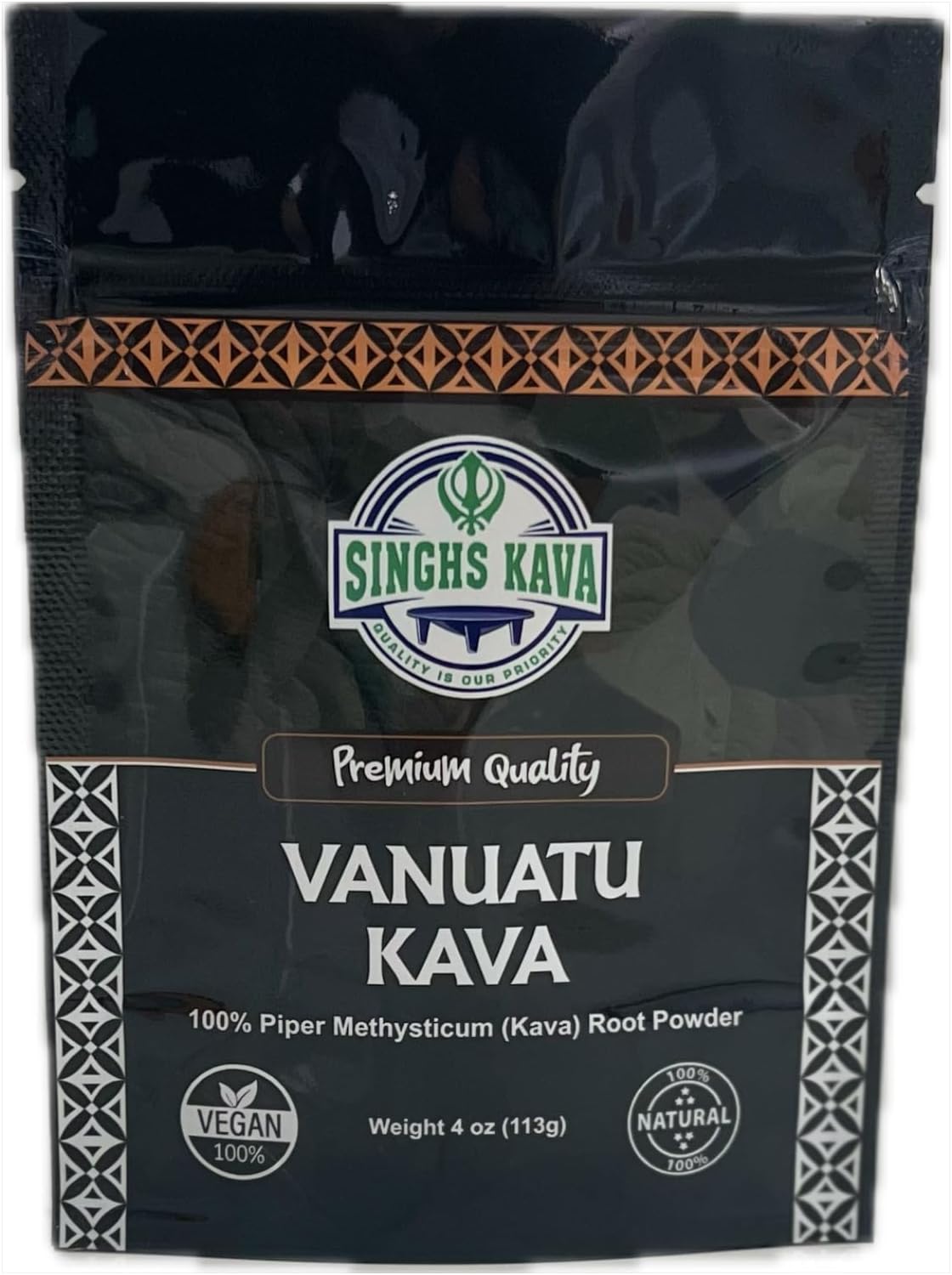 SINGHS 4oz Premium Quality Vanuatu Kava Root Powder - 100% Natural Stress Relief Supplement