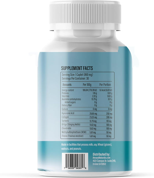 Skin Health Supplement: Ambition Exclusive Wear Hyaluronic Acid & Collagen Tablets