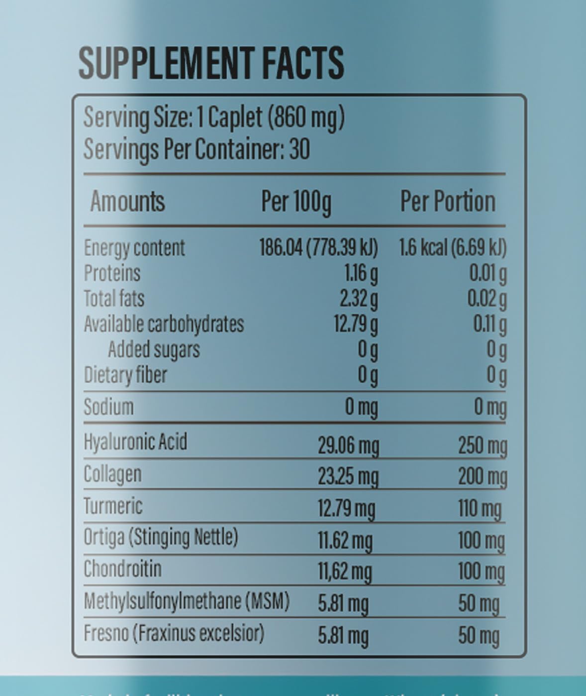 Skin Health Supplement: Ambition Exclusive Wear Hyaluronic Acid & Collagen Tablets