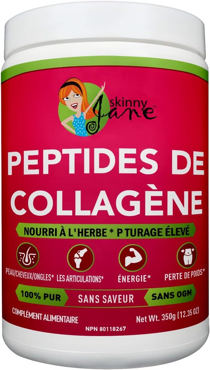 Skinny Jane Premium Collagen Peptides Powder - Anti Aging, Skin Rejuvenation, Hair & Nail Health, Joint Pain Relief - Supports Keto Diet, Zero Carbs - 35 Servings