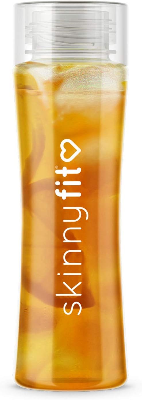 SkinnyFit 24 oz. BPA-Free Detox Bottle for Iced Drinks on the Go - Leak Proof Water Bottle for Fitness, Travel, Gym & Sports
