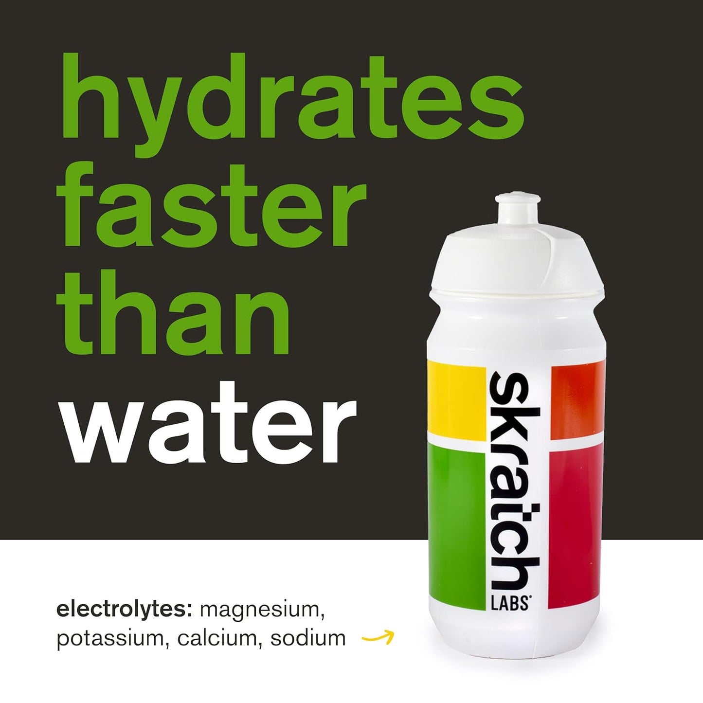 Skratch Labs Electrolyte Hydration Powder Mix - Lemon Lime Flavor - 20 Servings - Non-GMO, Vegan, Kosher - Ideal for Exercise and Endurance