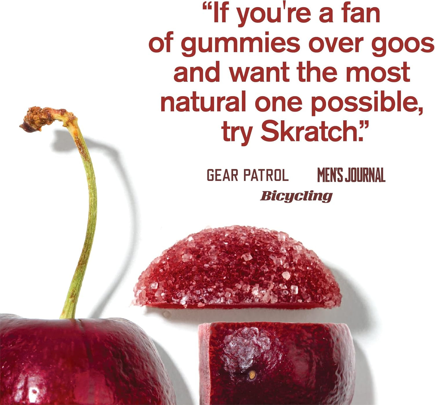 Skratch Labs Sour Cherry Energy Chews - Gluten Free & Vegan - 10 Pack for Running, Cycling, Performance