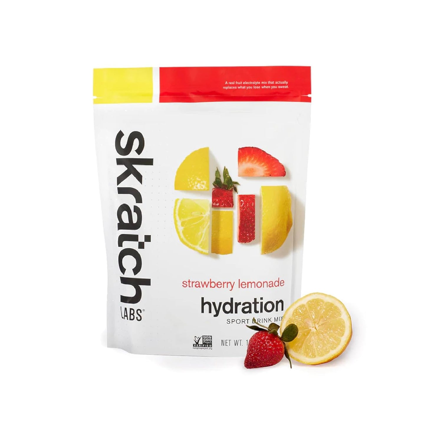 Skratch Labs Strawberry Lemonade Hydration Powder: Electrolyte Sport Drink Mix for Exercise, Endurance, Performance - 20 Servings