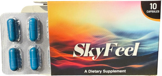 SkyFeel Energy and Performance Booster - 10 Pack, USA-Made for Vitality and Endurance