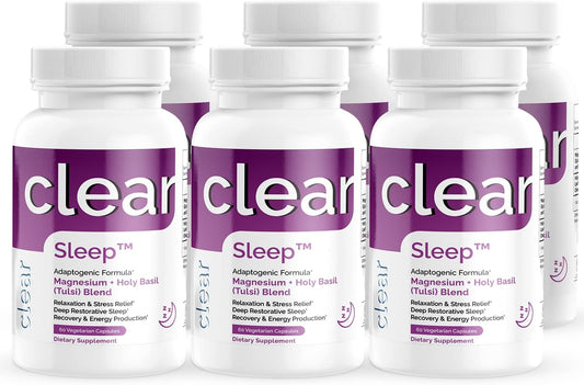 Sleep Aid Probiotic Supplement with Holy Basil & Magnesium - Pack of 6