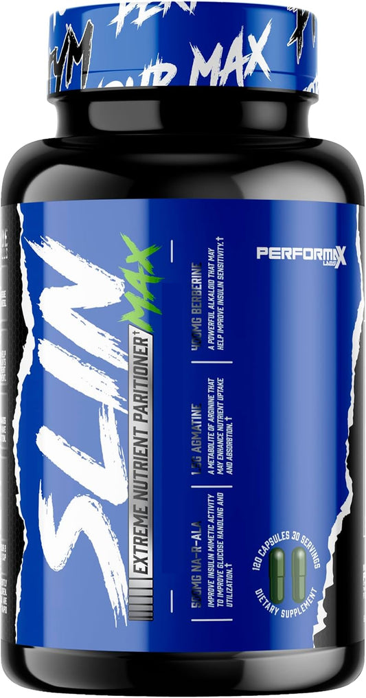 SLIN Max Nutrient Partitioning Complex for Muscle Mass & Size - 120 Capsules, 30 Servings